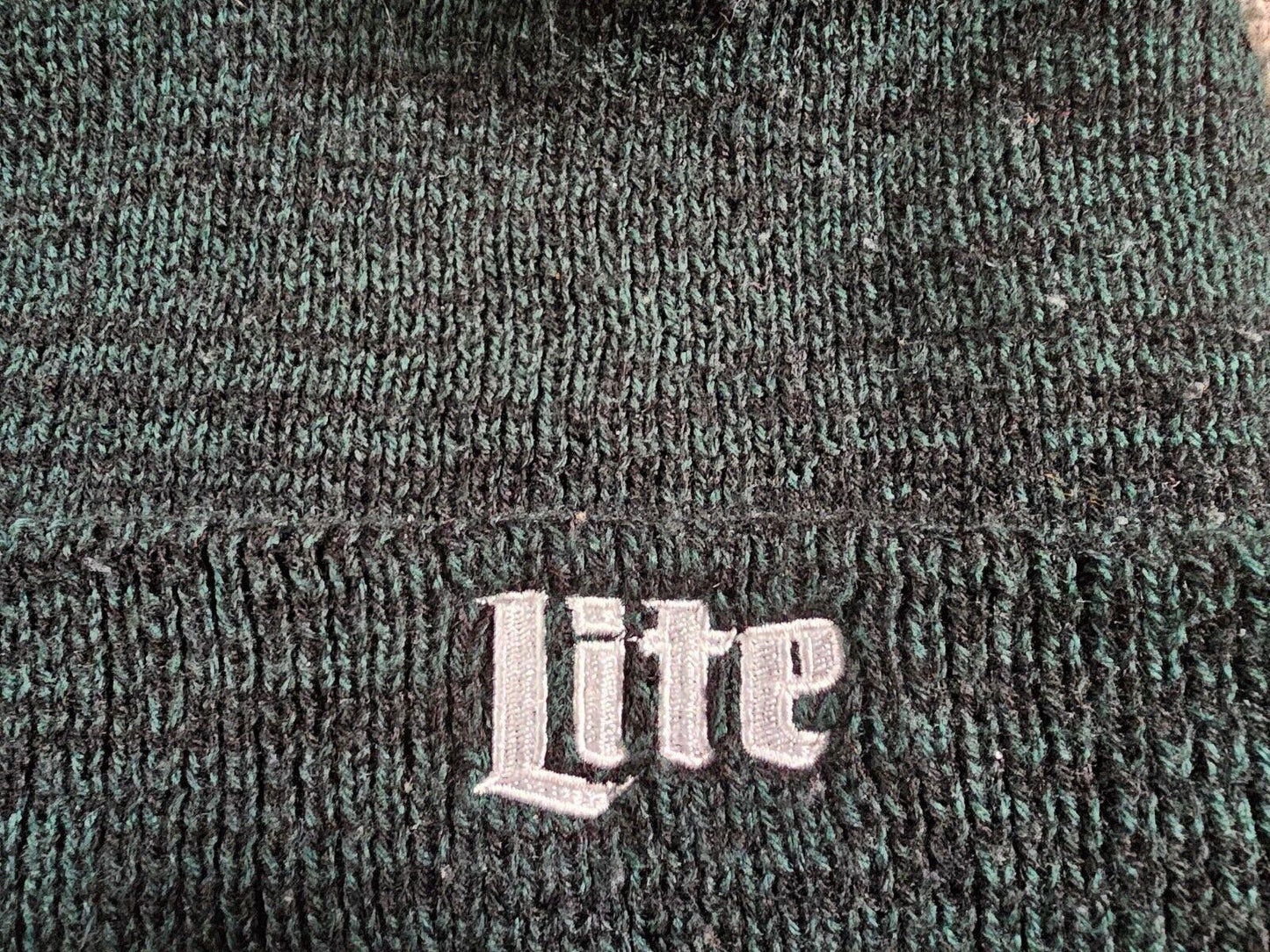 Green Bay Packers/Miller Lite Poof Beanie green Yellow