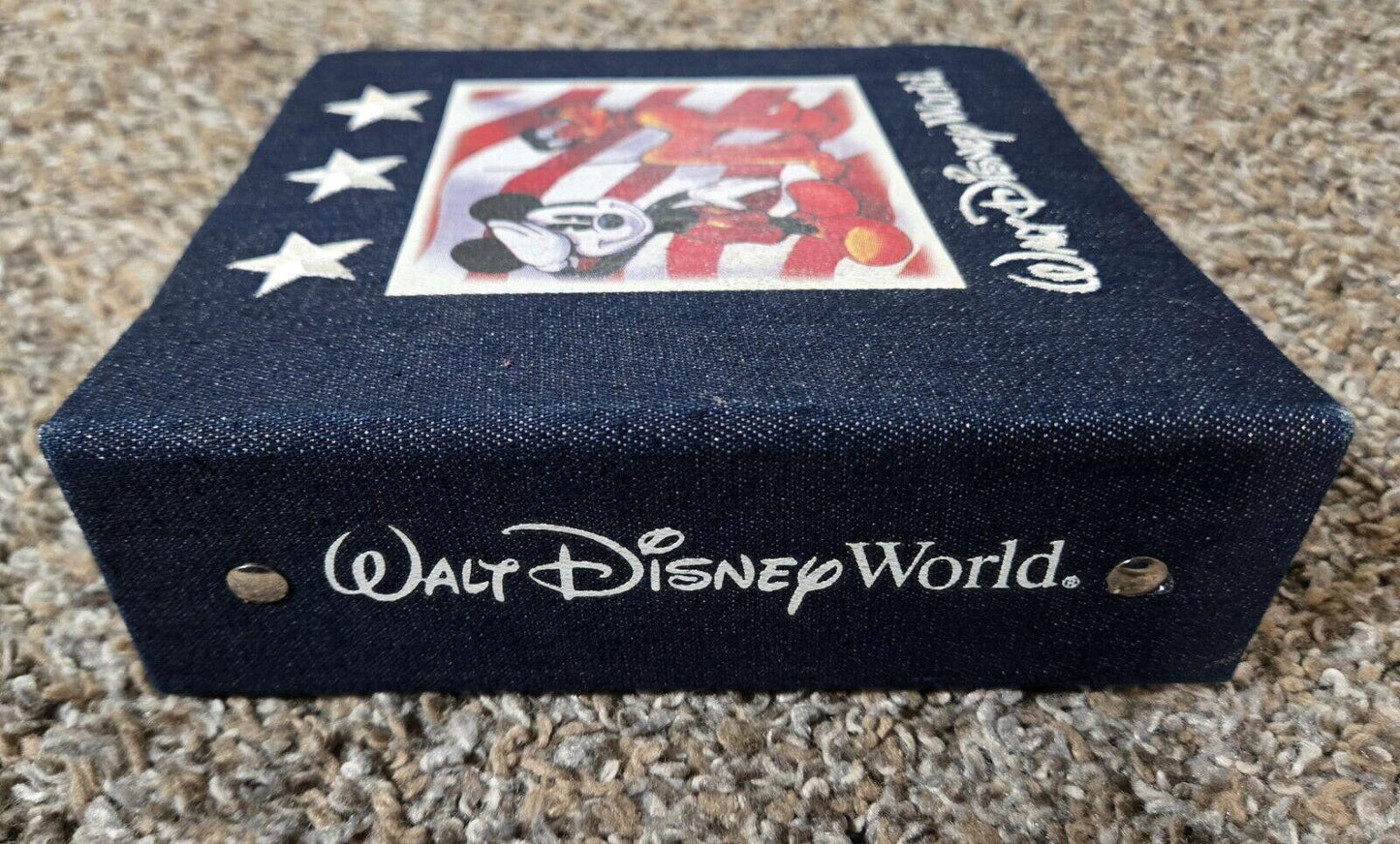 Denim Walt Disney World Mikey And Pluto 2 Ring Binder