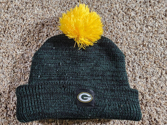 Green Bay Packers/Miller Lite Poof Beanie green Yellow
