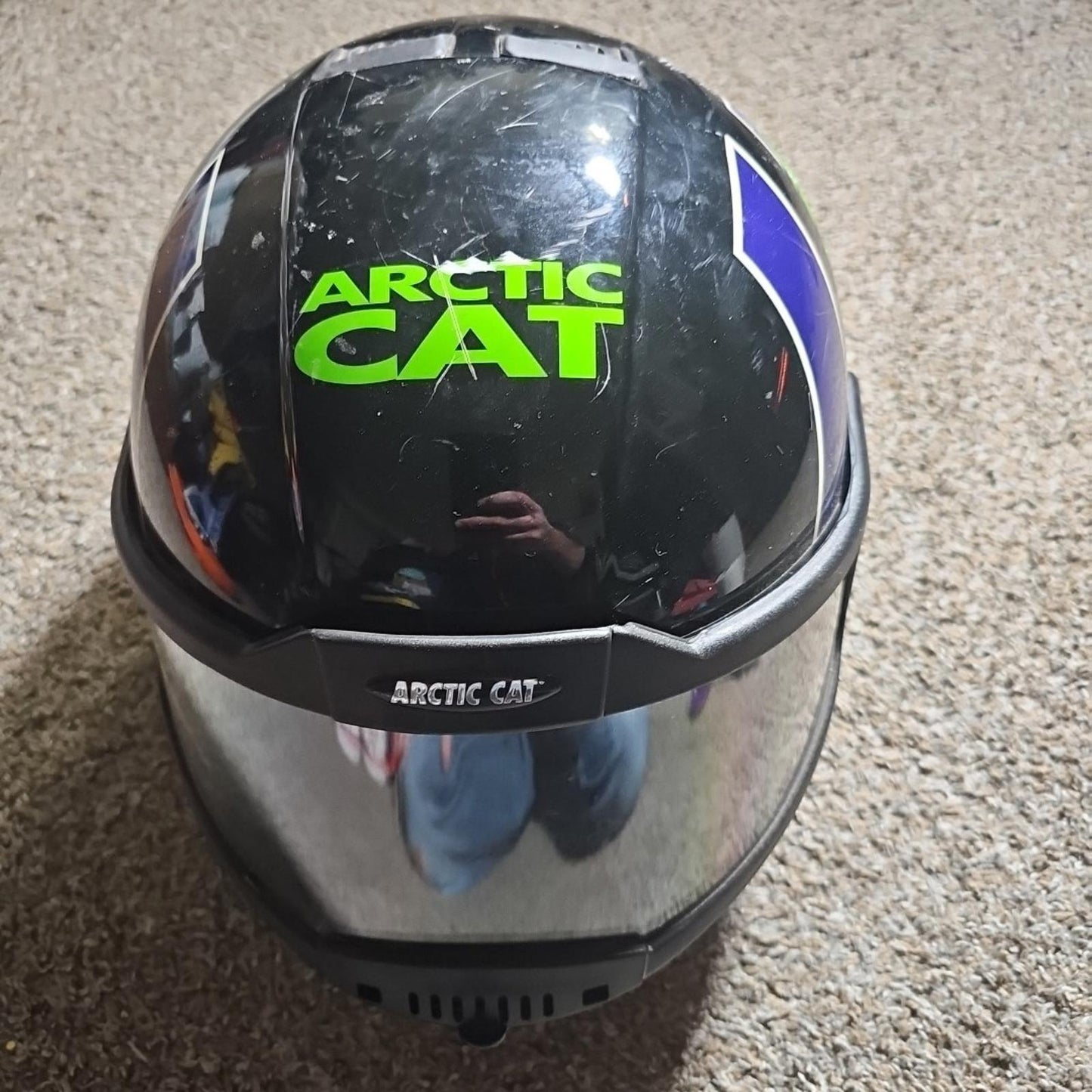Arctic Cat Vintage 1997 snell M95   Snowmobile Helmet  size LG