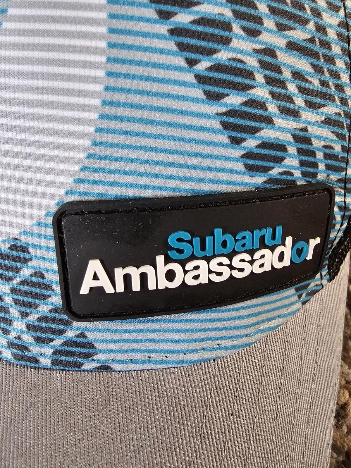 Subaru Ambassador Mesh Strapback Truckers Hat Cap Blue Grey