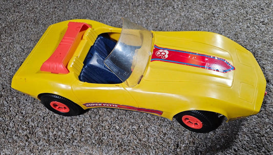 Barbie SuperVette Yellow Car Corvette 1979 by Mattel Vintage
