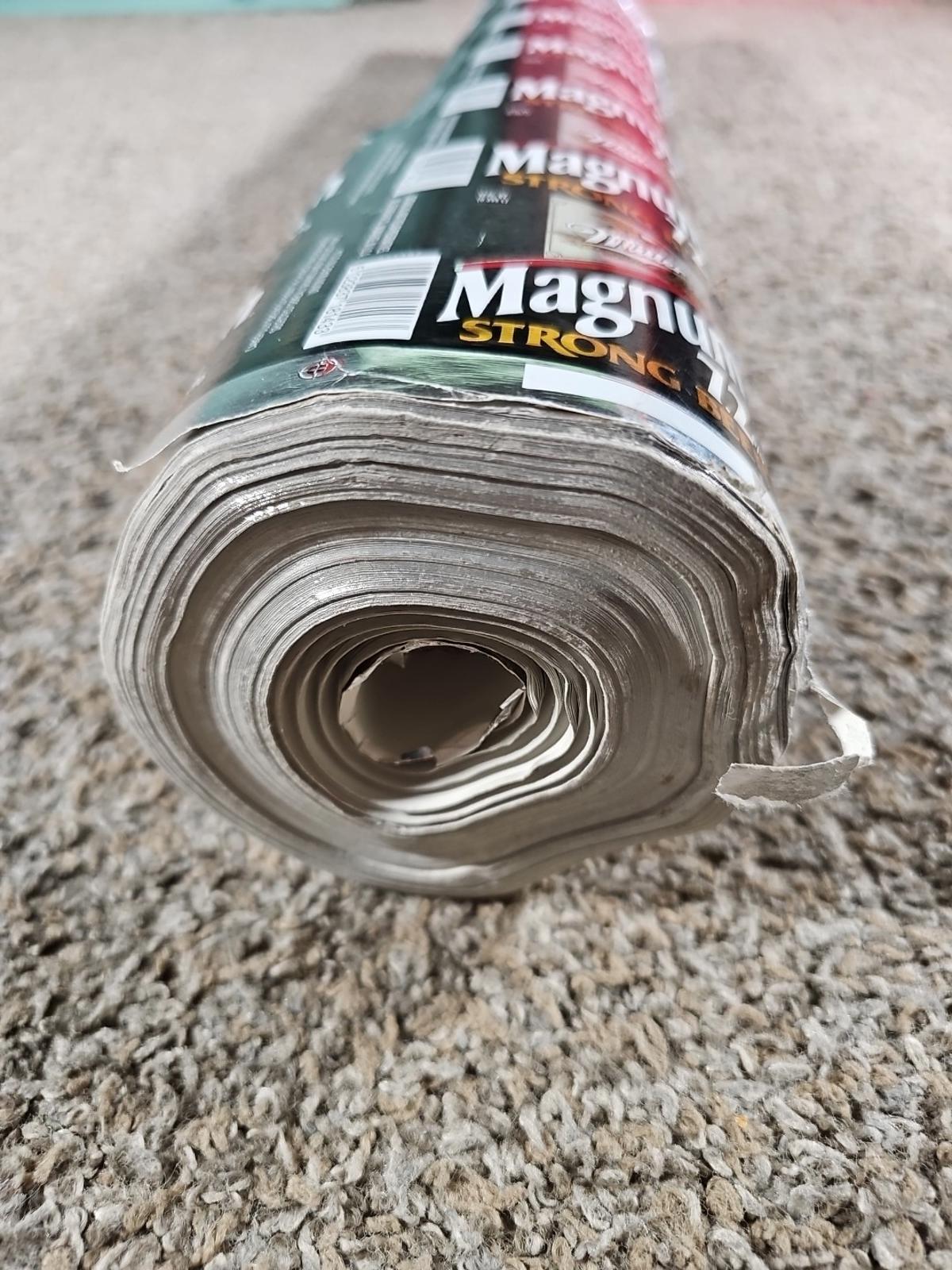 Vintage Miller Brewing MAGNUM 7.2% Strong Beer Labels Roll - Wrapping Paper?