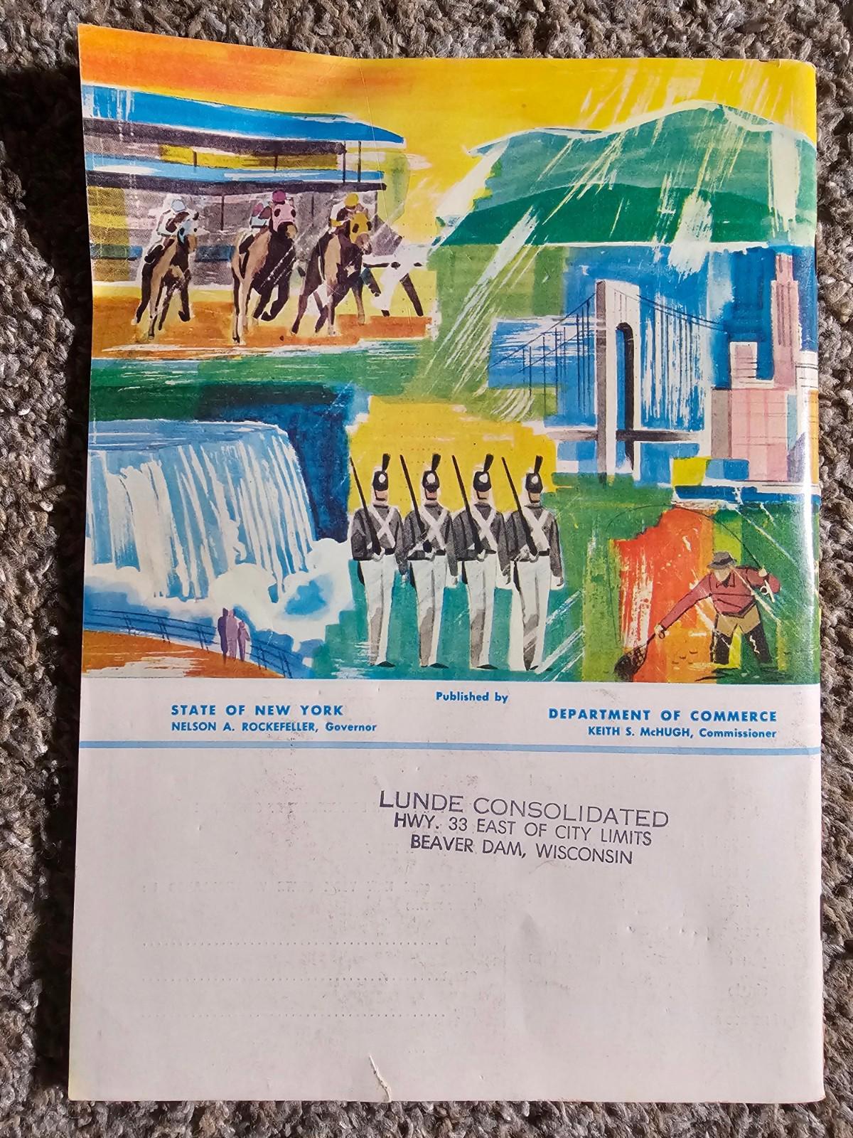 Vintage 1966 New York State Vacationlands Magazine