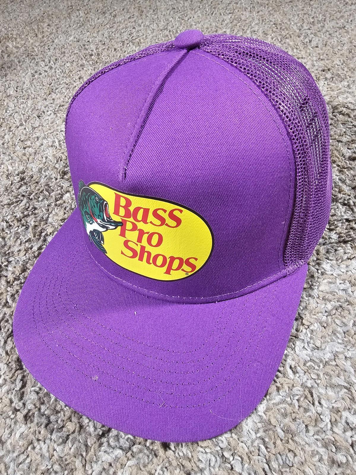 Bass Pro Shop trucker snapback hat Purple