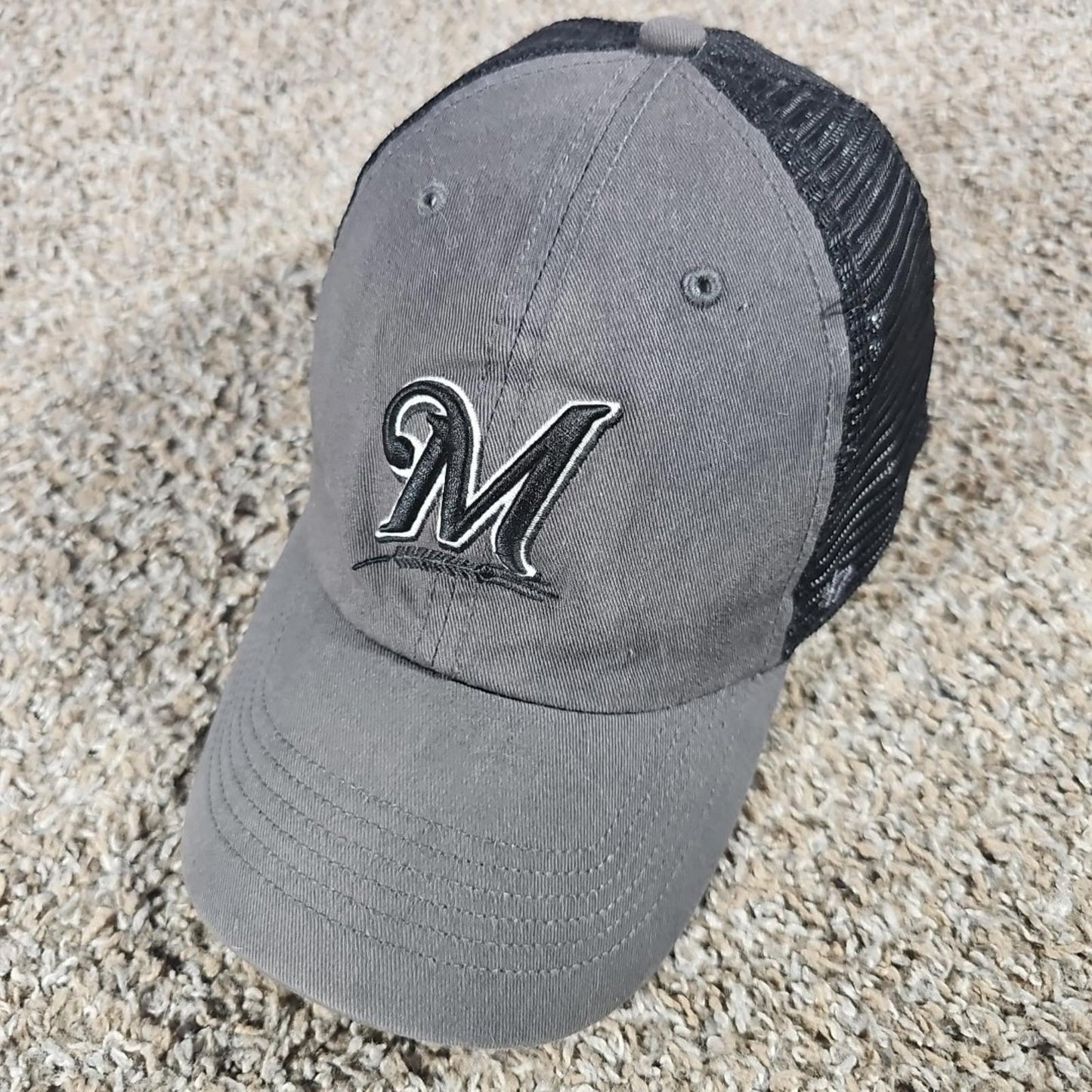 Gray '47 Fitted Closer Milwaukee Brewers Hat