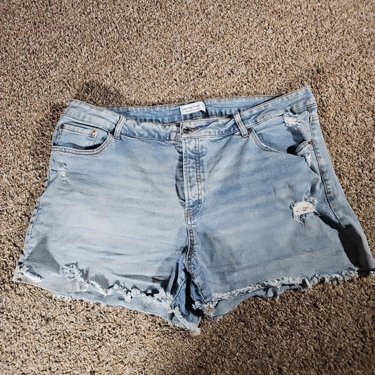 Vanilla Star 20W Distressed Blue Jeans Shorts