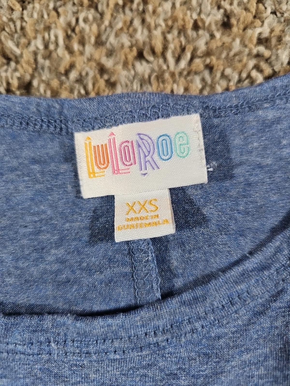 Lularoe Dress Blue XXS front Pocket