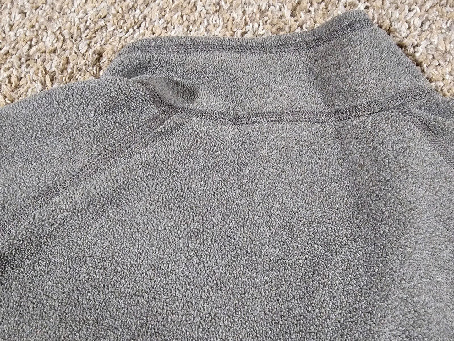 The North Face Mens L Gray 1/4 Zip Fleece Outdoor Hiking