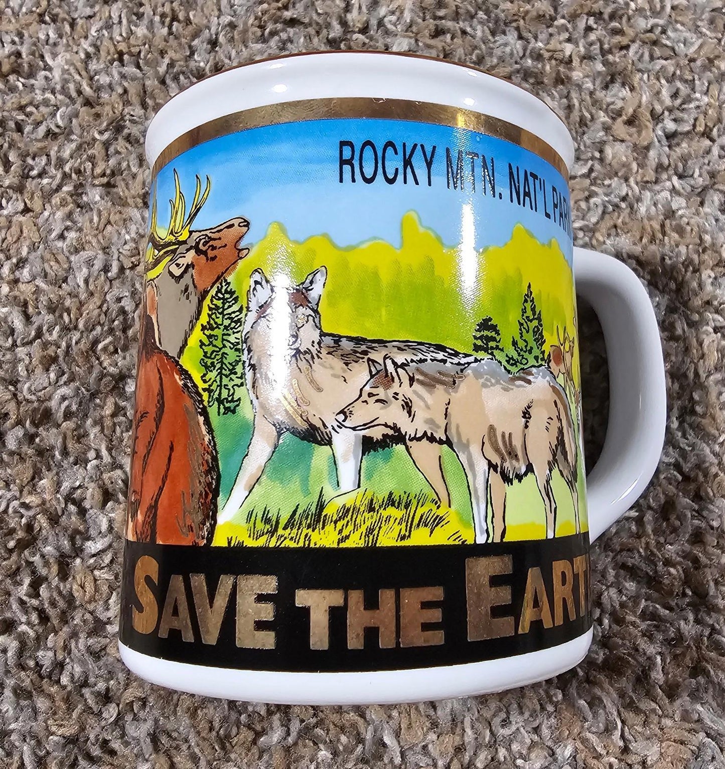 Save the earth rocky mountain national park Coffee Mug