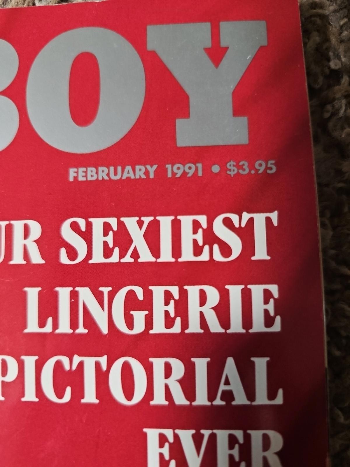 Playboy Magazine with Centerfold February 1991 Lingerie Pictorial Harry Connick