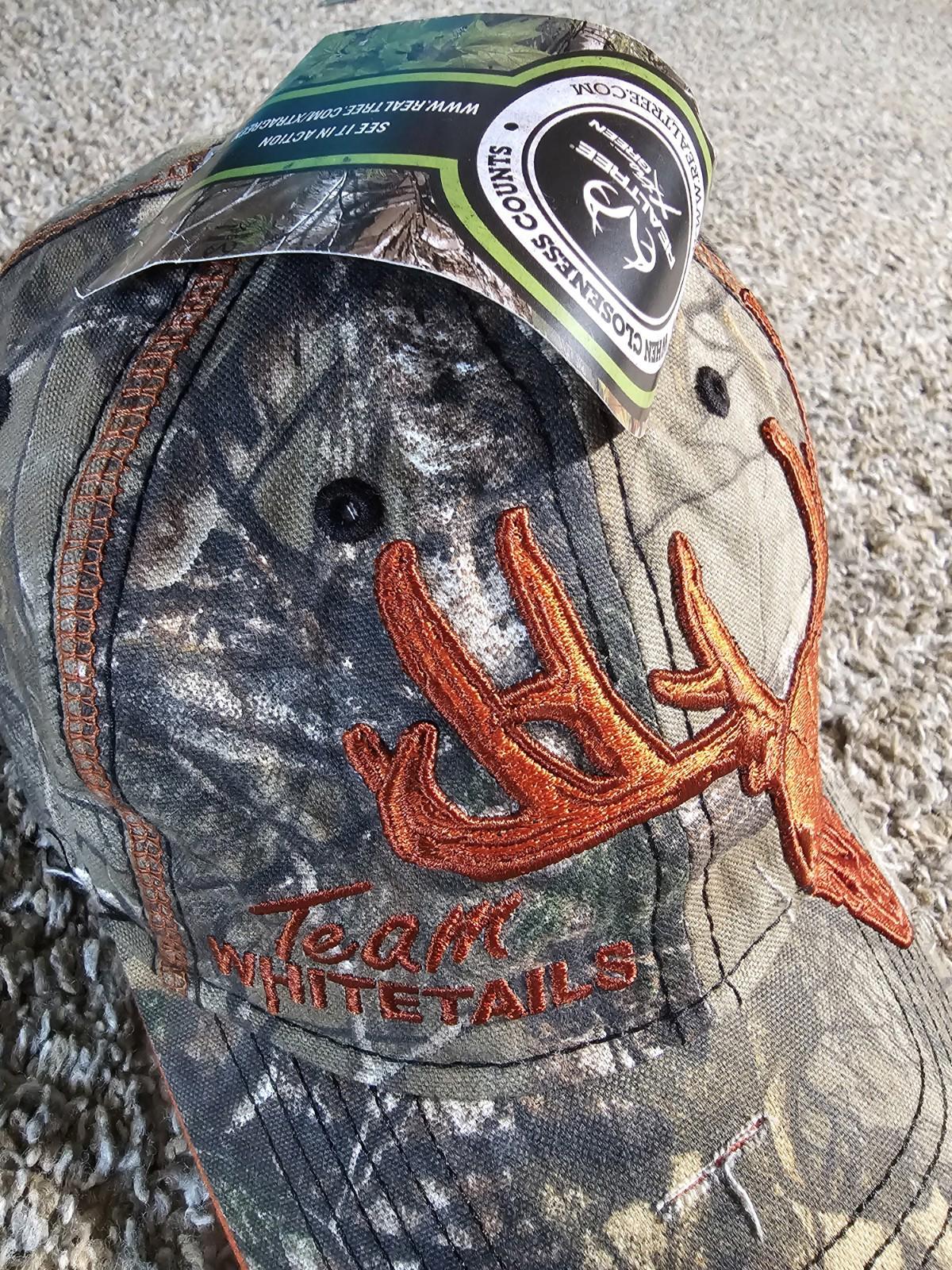 Team Whitetails real tree xtra green NWT camo strapback hat