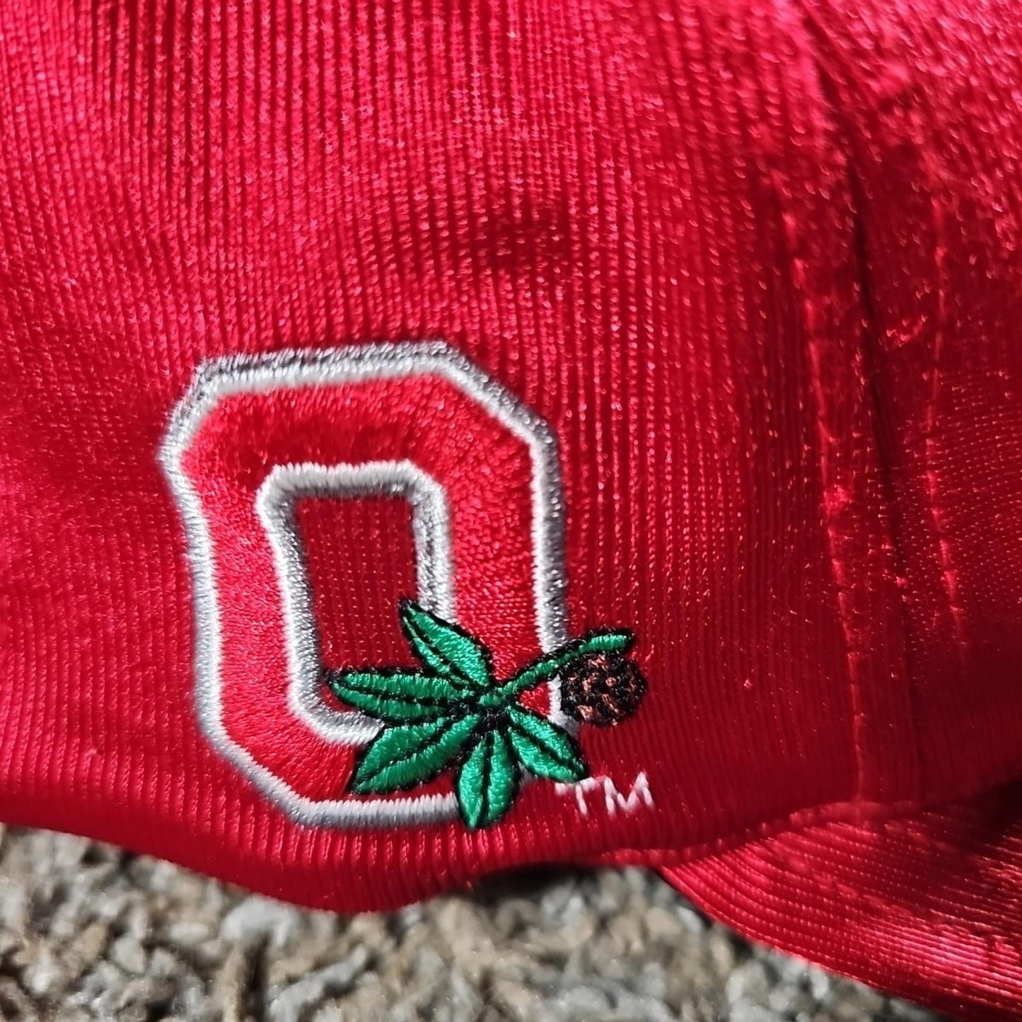OHIO STATE BUCKEYES Hat Adjustable Strapback Embroidered Red