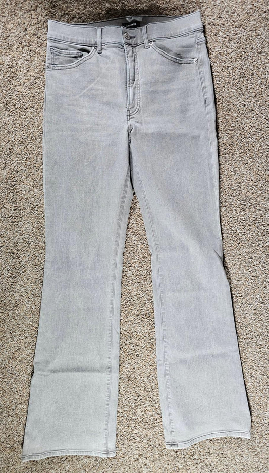 Express Hi Rise Boot 10R Gray Jeans