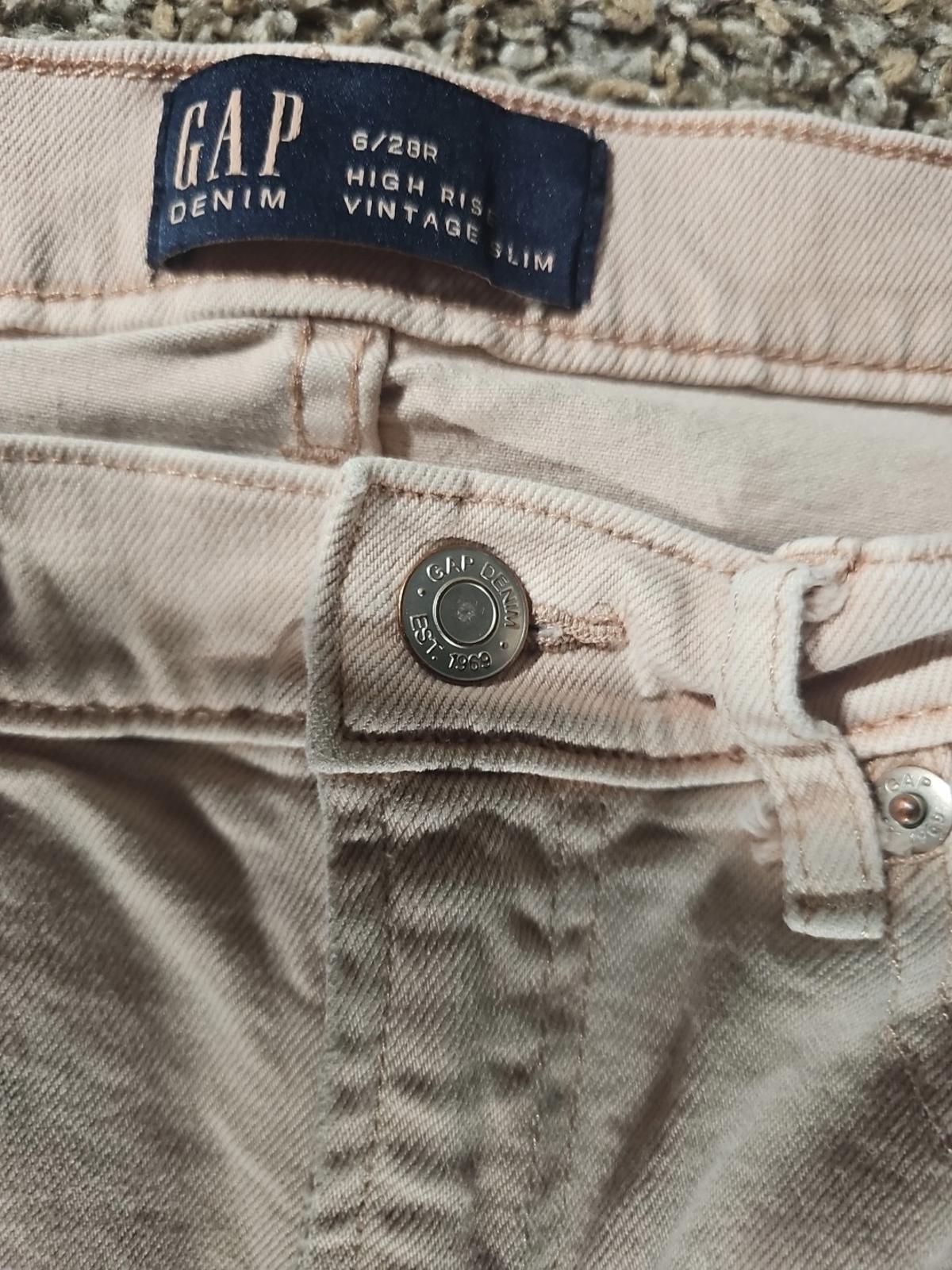 GAP Denim 6/28R High Rise Vintage Slim Jeans