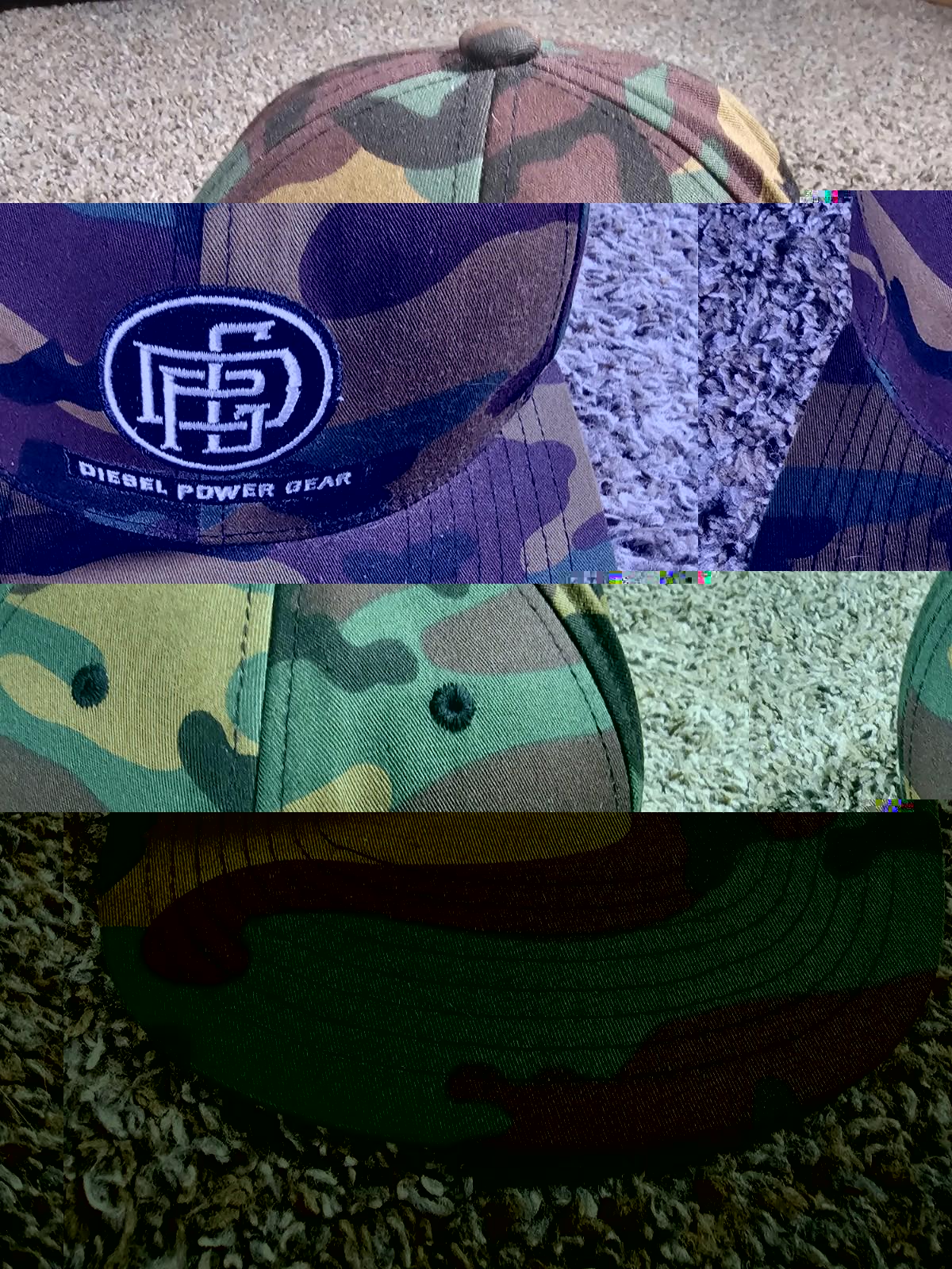 DieselPower Gear Logo Camo Hat Yupoong The Classics Snapback