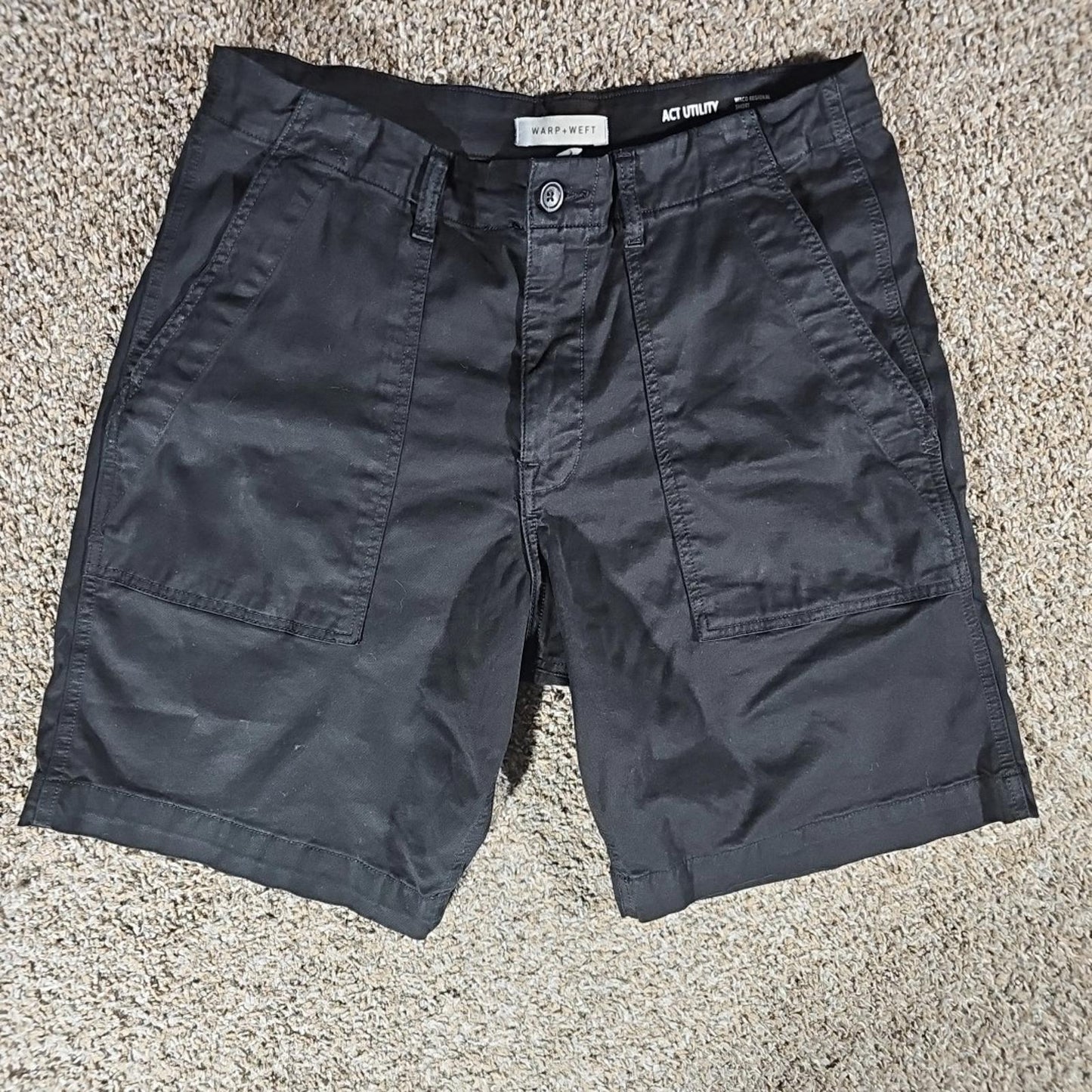 Warp + Weft 33 Black Act Utility Waco Regional Shorts