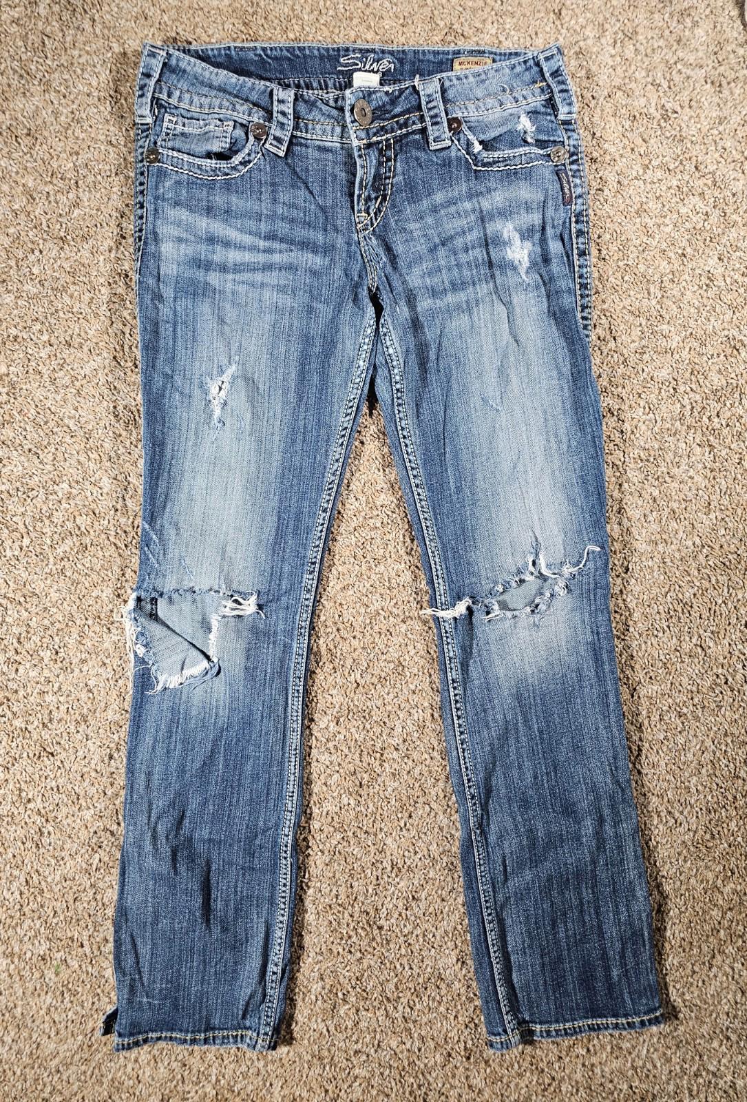 Silver Jeans Mckenzie Slim bootcut Womens 30x34 Flap Pockets