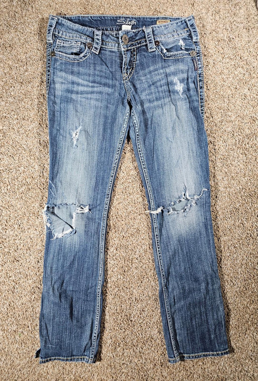Silver Jeans Mckenzie Slim bootcut Womens 30x34 Flap Pockets