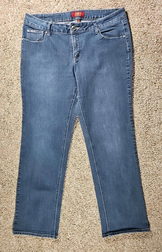 One5one Sz14 Jeweled Flap Pocket Jeans