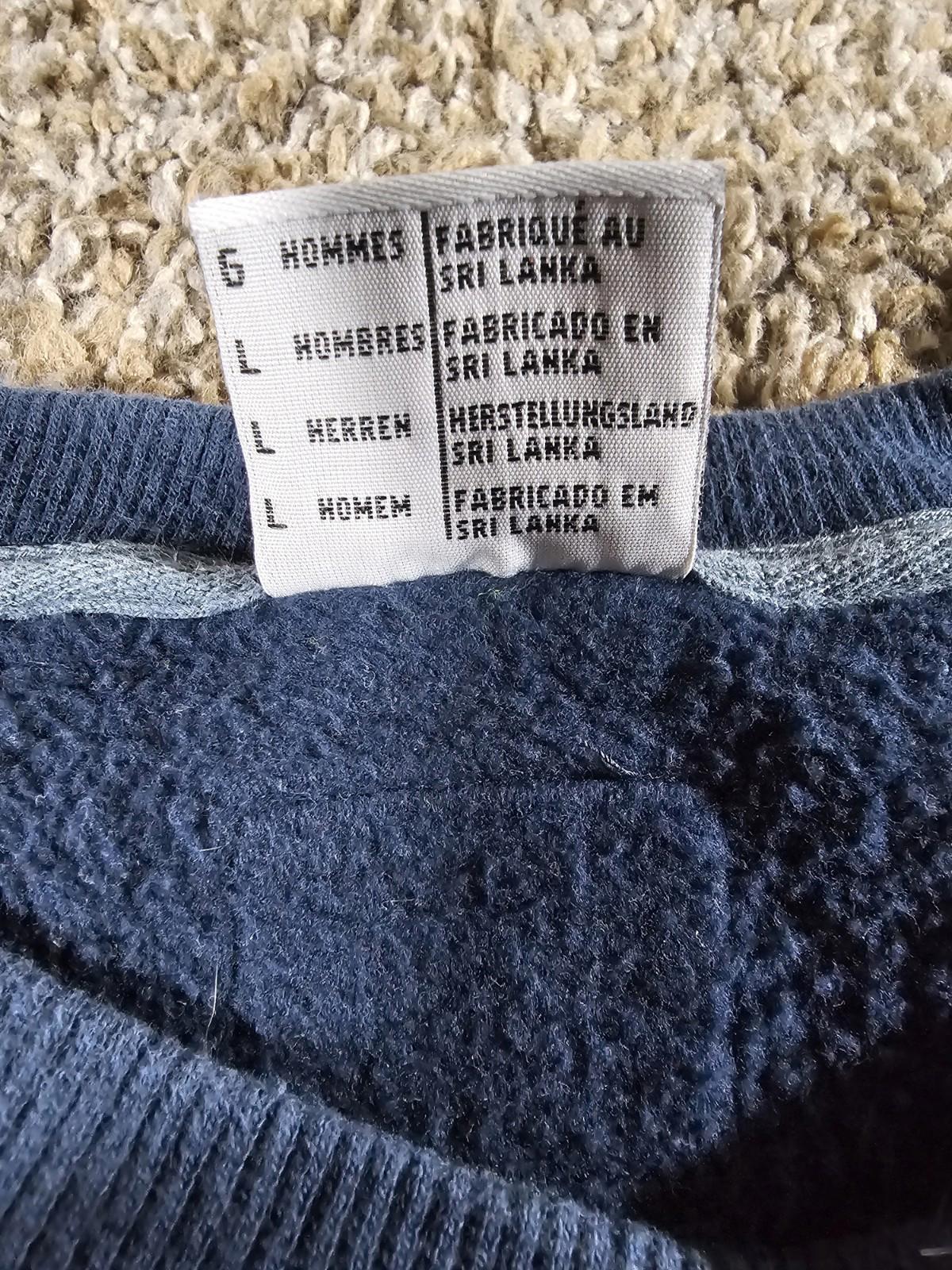 Columbia Mens Sweater Blue Sz L Casual Pullover Long Sleeve