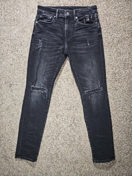American Eagle Jeans Men's 28x30 Black Airflex+ Distressed