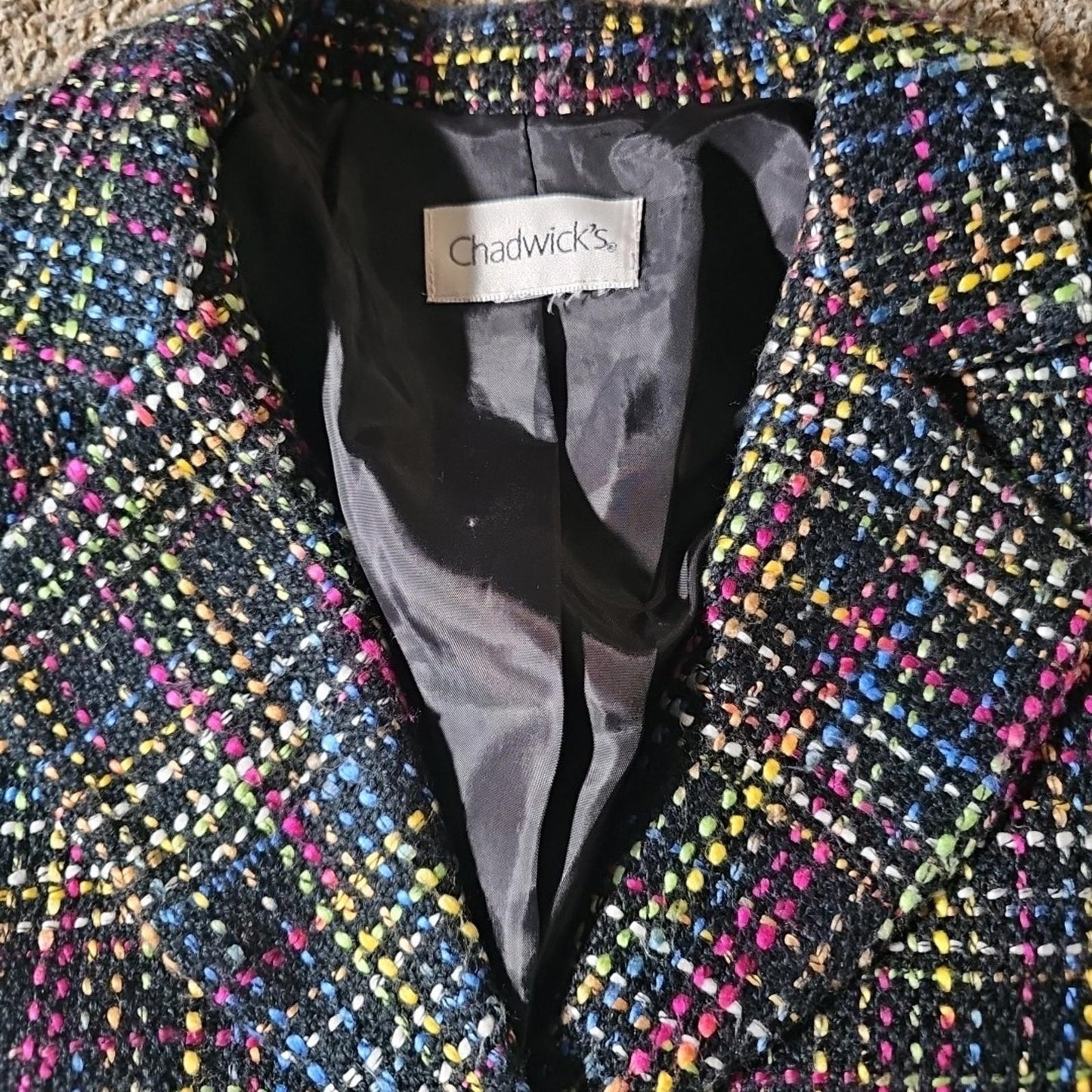 Chadwicks Thick Weave 3 Button Blazer SEE MEASUREMENTS