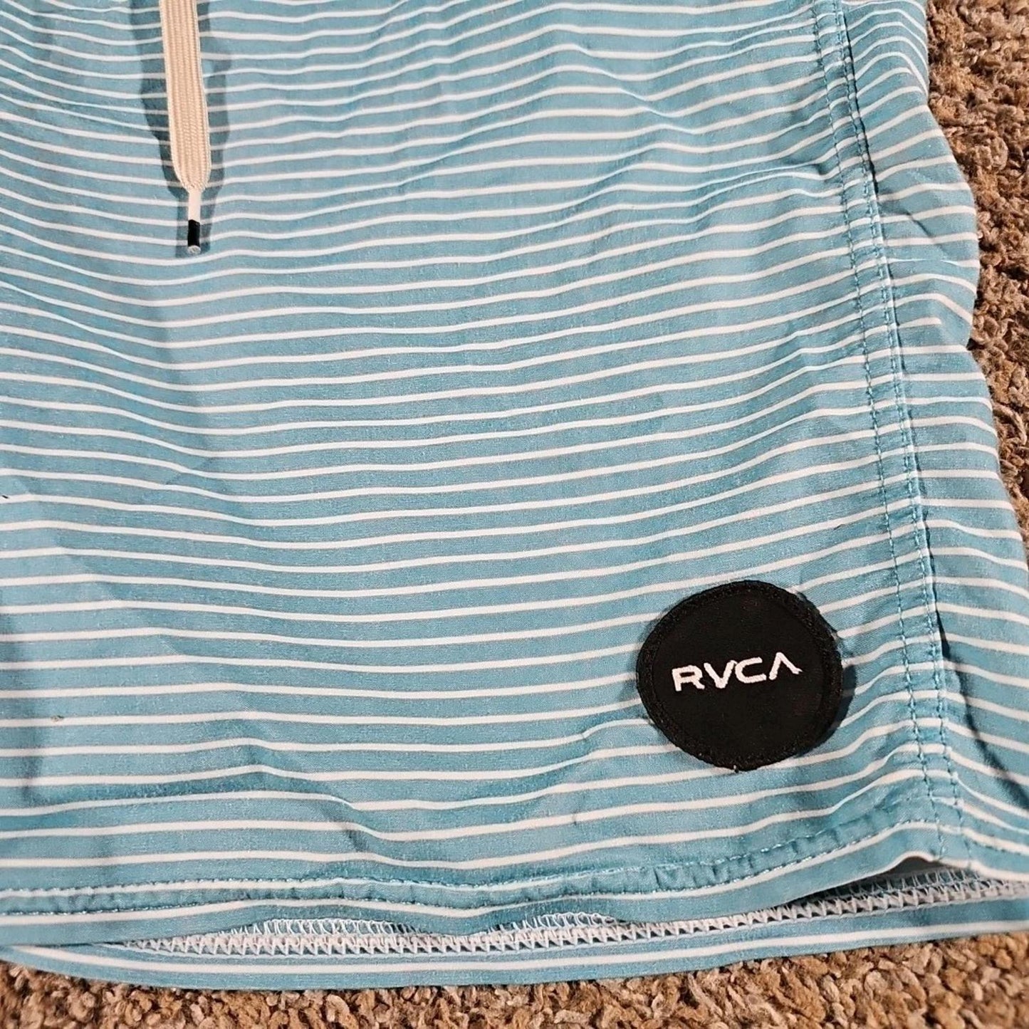 RVCA sz 34 Striped Vintage Stretch Board Shorts