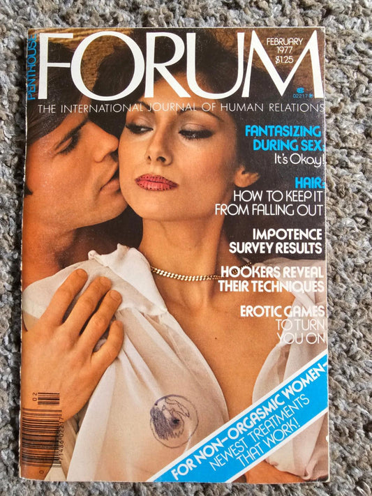 1977 PENTHOUSE FORUM February EROTIC GAMES Hookers Reveal Techniques