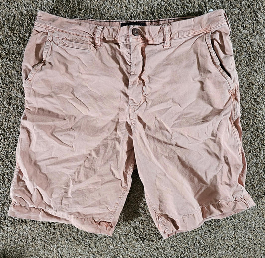 Men’s American Eagle Next Level Flex Pink Chino Shorts Sz 36
