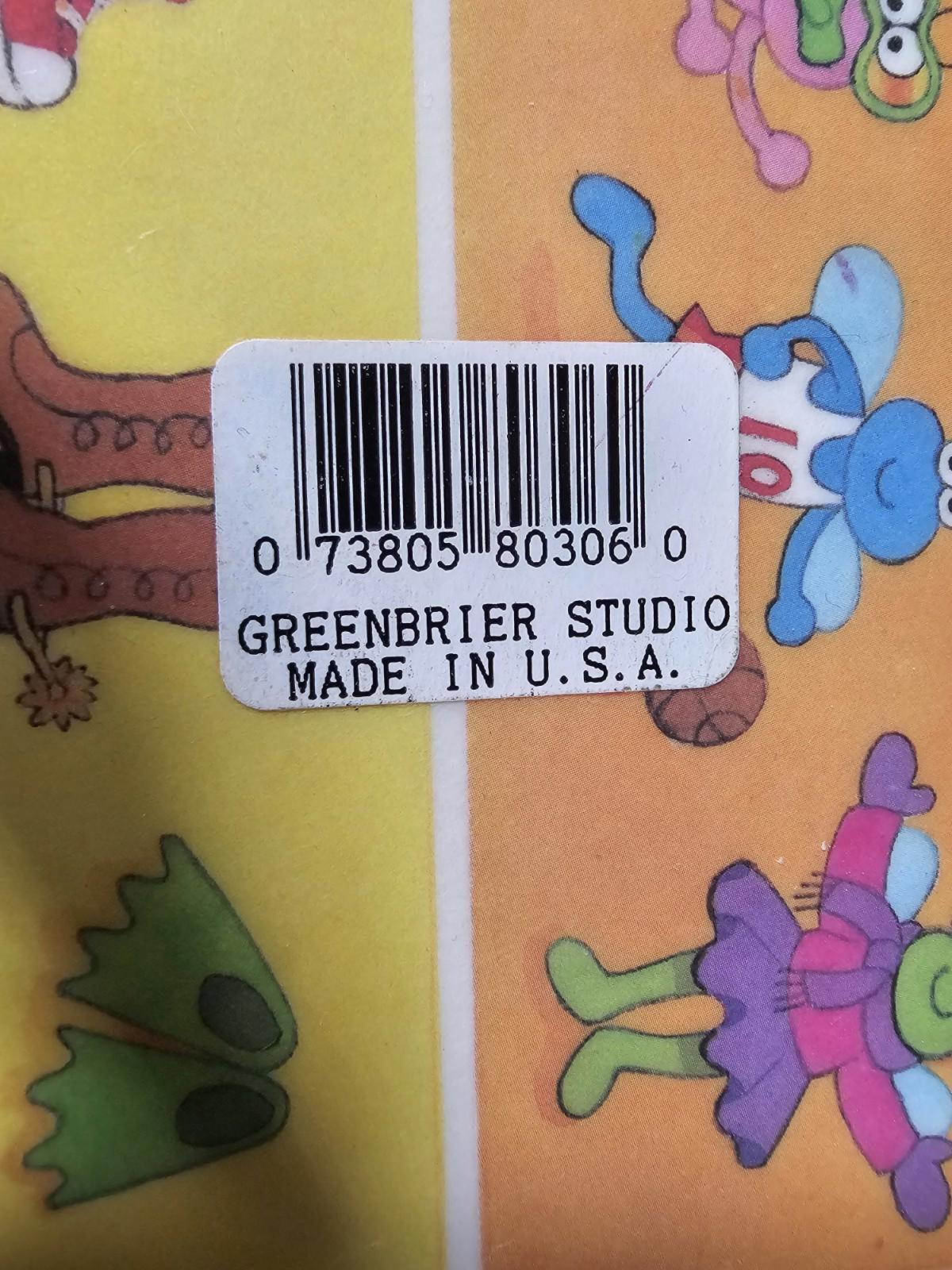 Vtg Sesame Street Muppets Original Laminated Place Mat Activity Mat 1981-1982