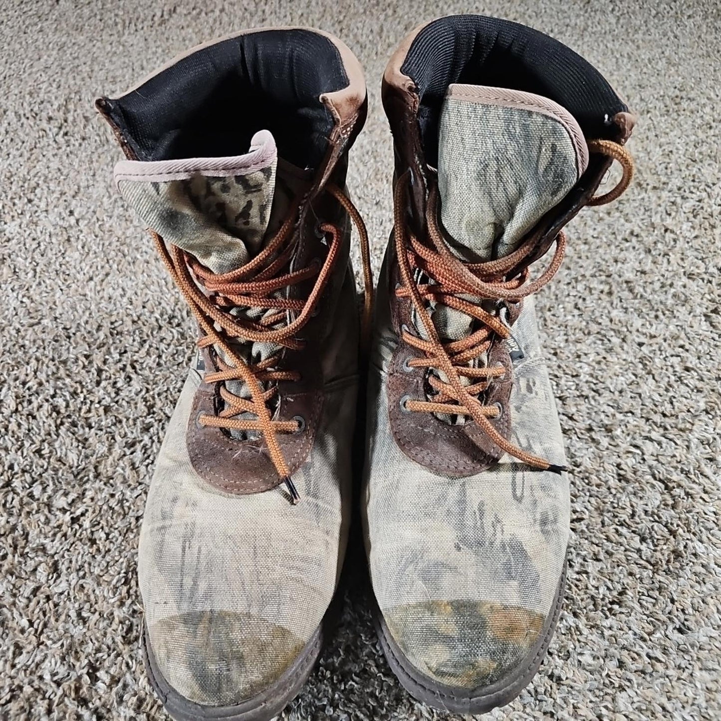 Wild Wolf Rocky Camo Pattern Boots 13W Thinsulate Aqua Guard