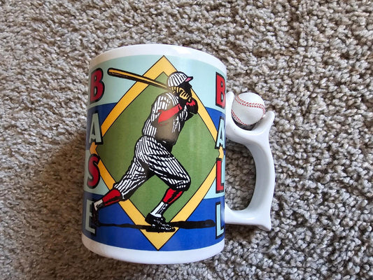 Dept 56 Baseball Spinners Ceramic Coffee Mug