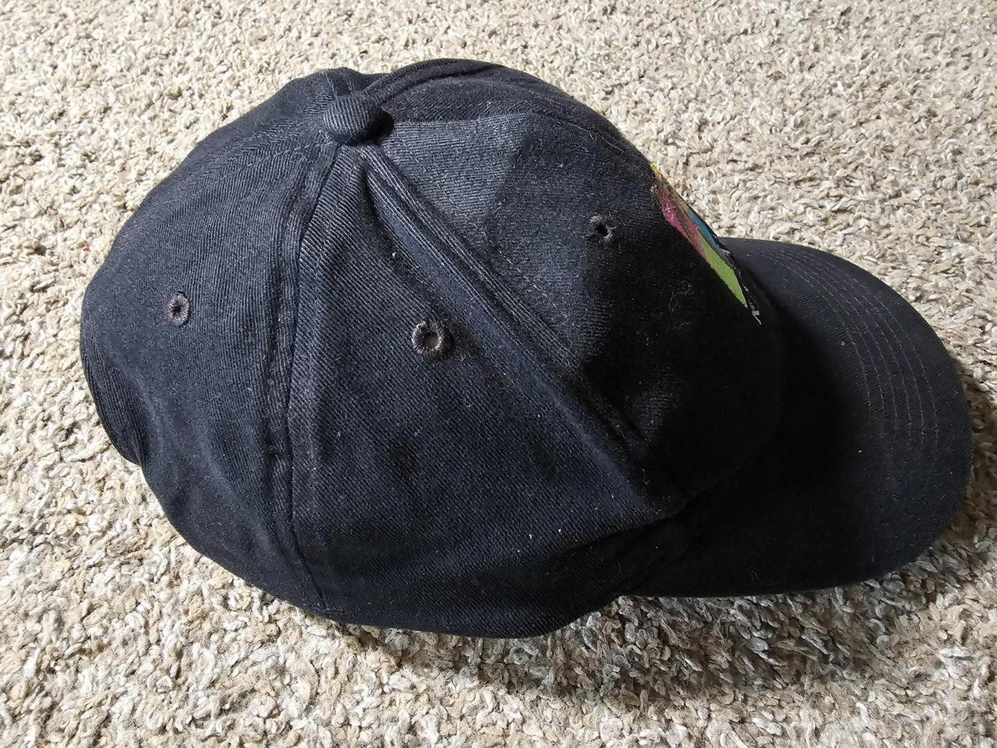 Kauai Palm Tree Color Block Baseball Hat Cap Black Snapback