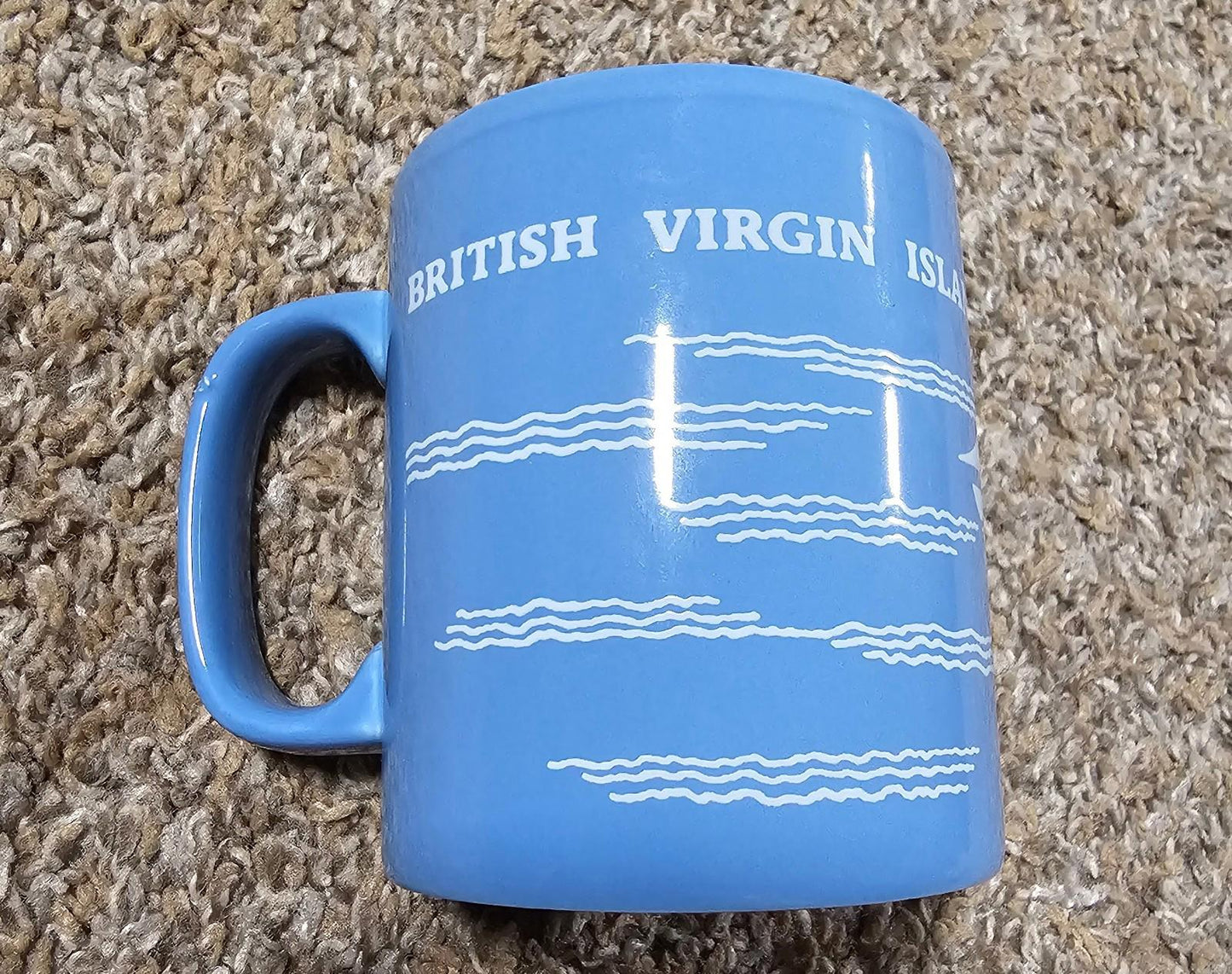 Kiln Craft British Virgin Islands Mug Waves Sailing & Sun Made In Staffordshire