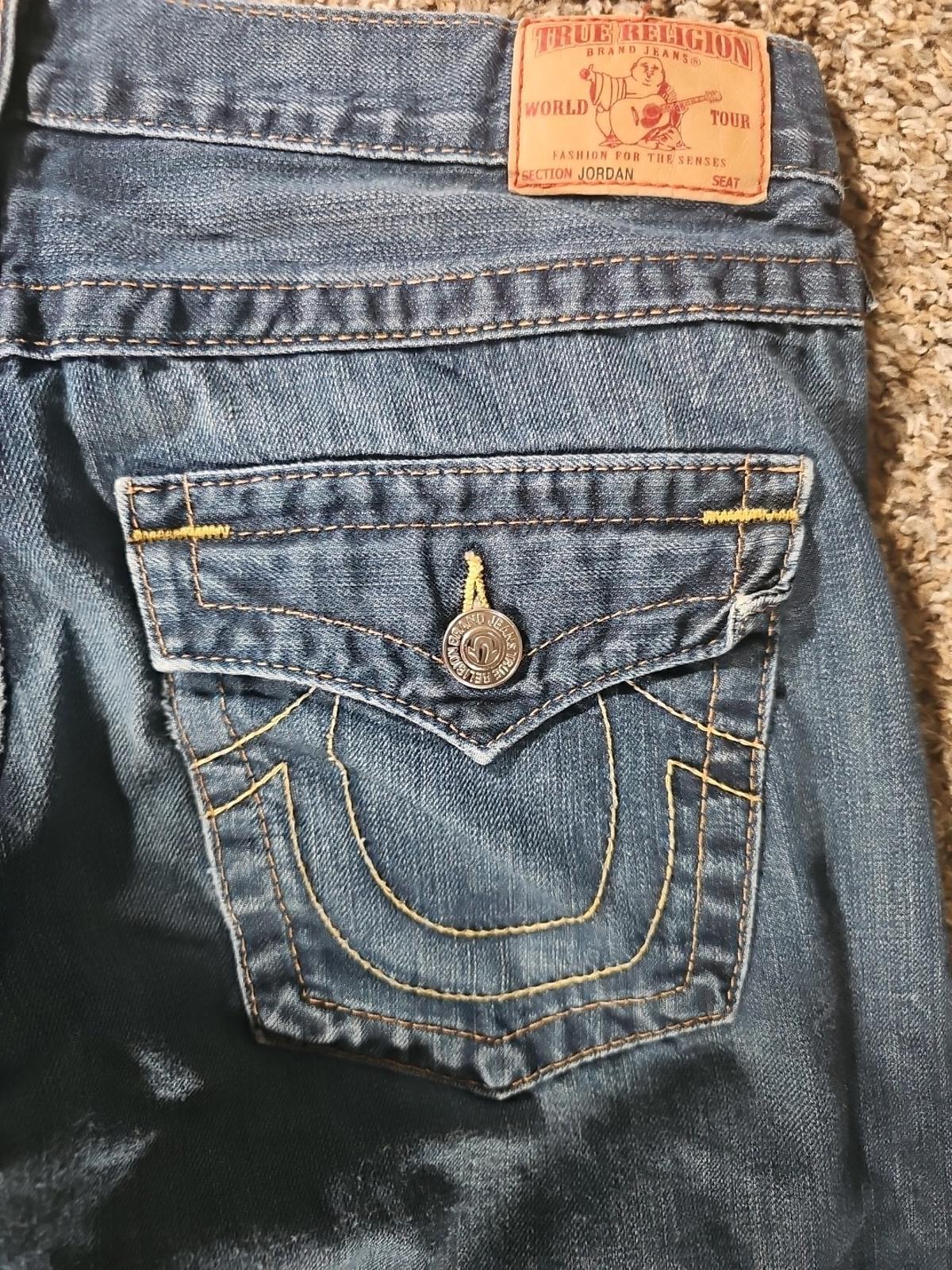 True Religion Jordan Sz 28 Flap Pockets Jeans