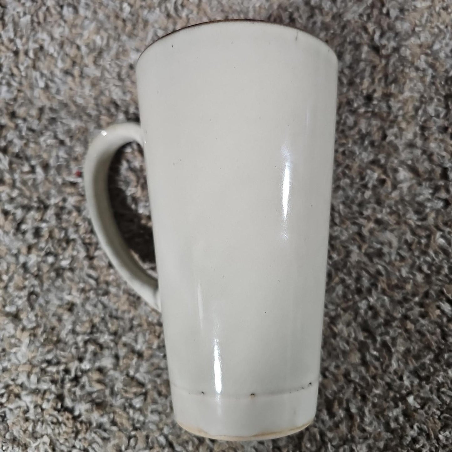 Tall Glazed Ceramic Elephant Coffee Mug