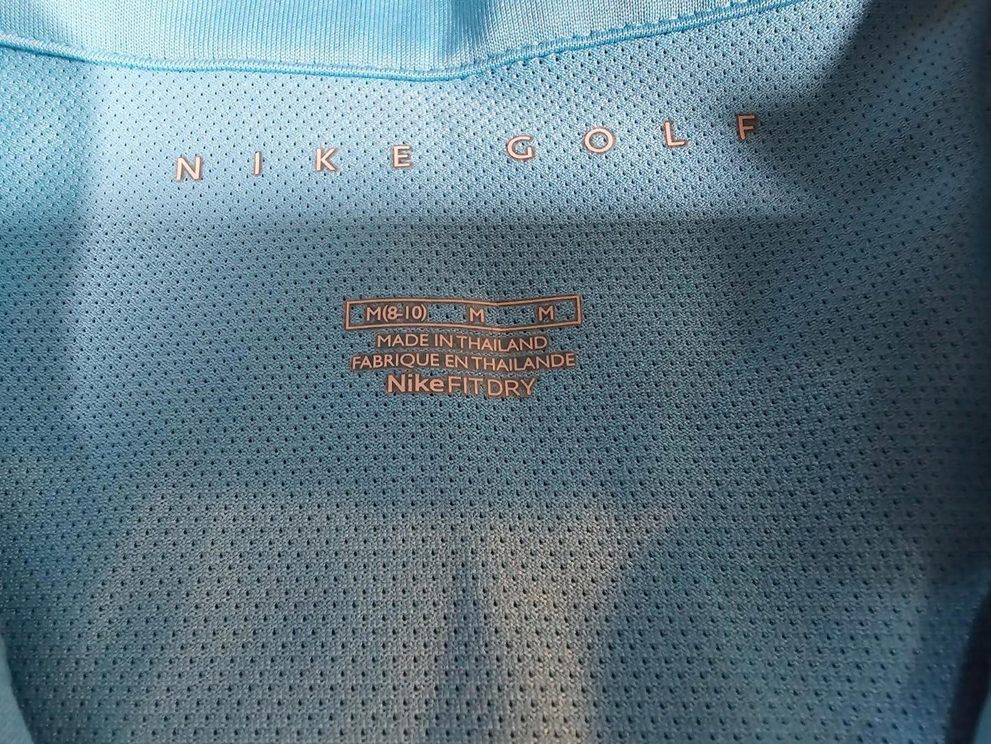 Nike Golf Fitdry Womens MEDIUM Open Polo Teal