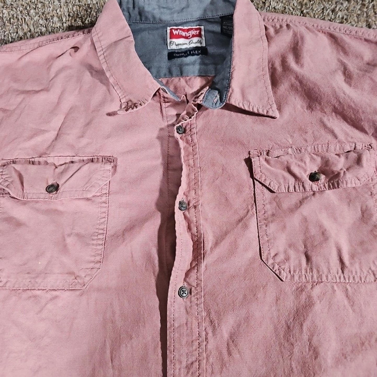 Wrangler Comfort Flex 3XL Button Up Shirt