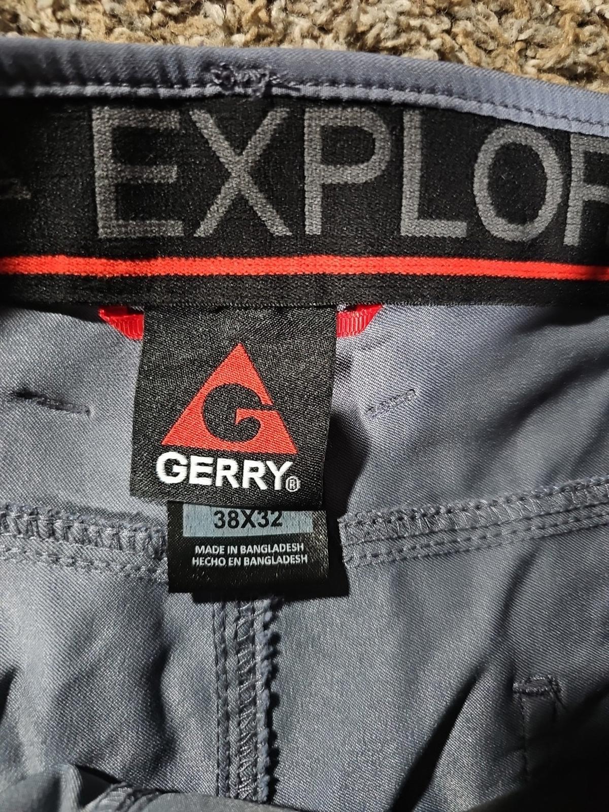 Gerry 38x32 Outdoor Hiking Pants Blue Gray Small Burn