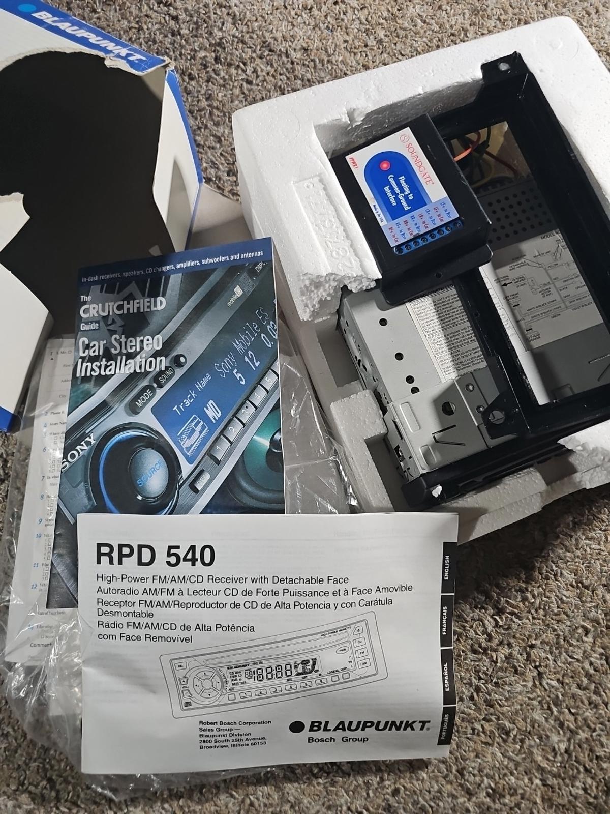 Blaupunkt RPD540 CD Receiver