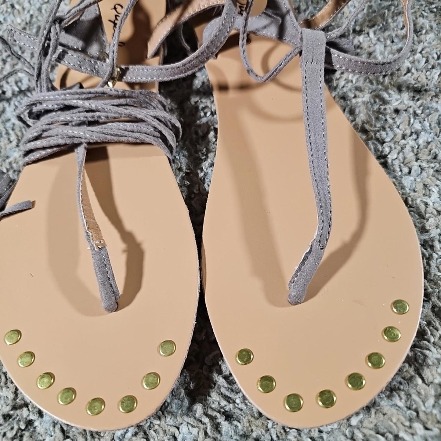 Qupid Gladiator Leather Sandals Sz 7