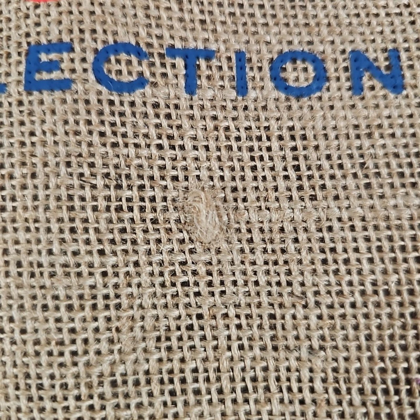 Turks & Caicos Woven Burlap Tote Bag