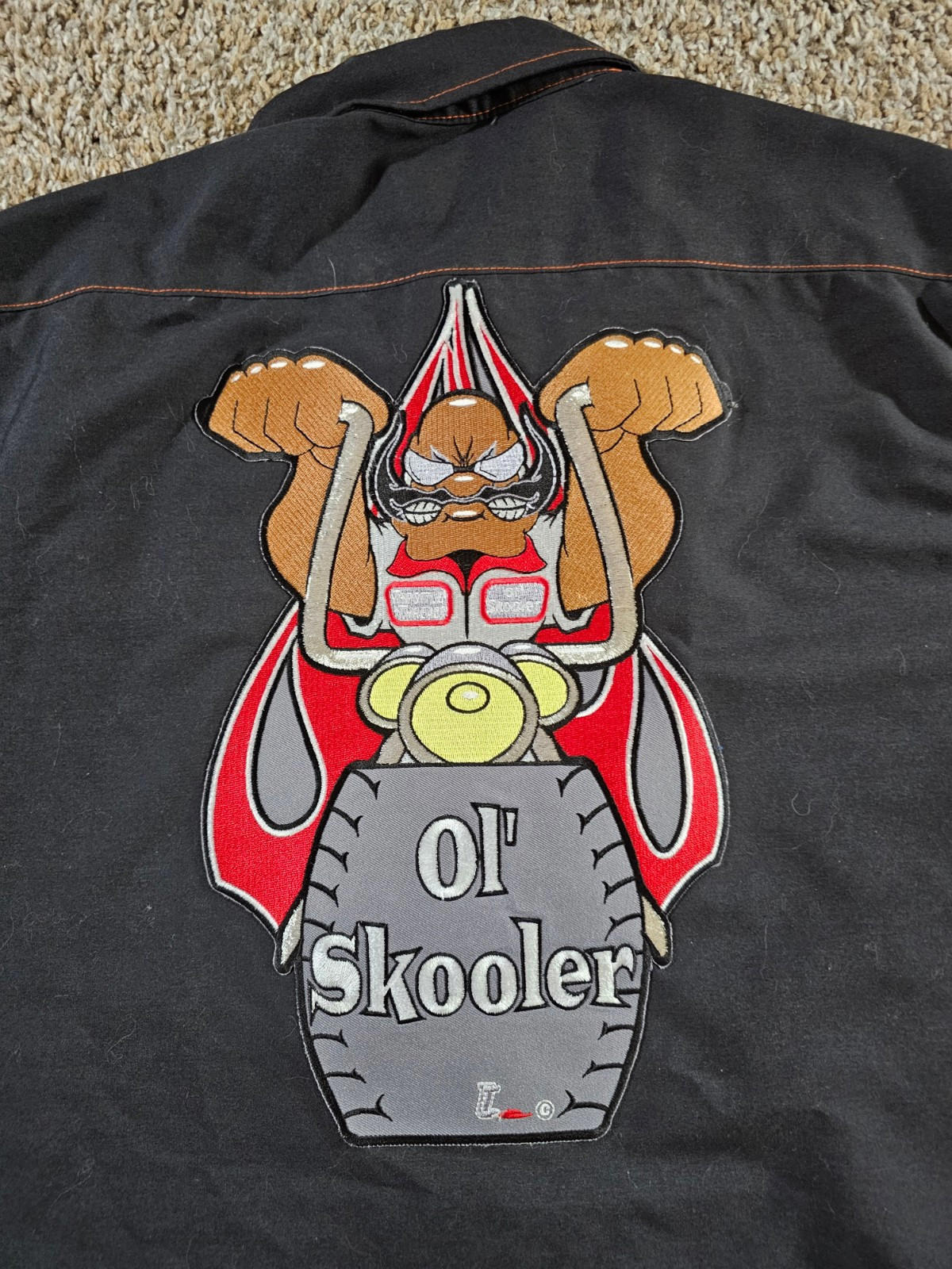 Throttle Threads Kustom Shopwear OL SKOOLER button up shirt