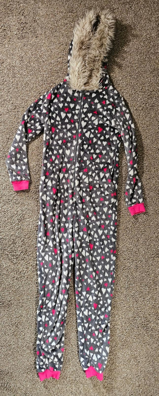 secret treasures hooded hearts allover 1 Piece pajamas M