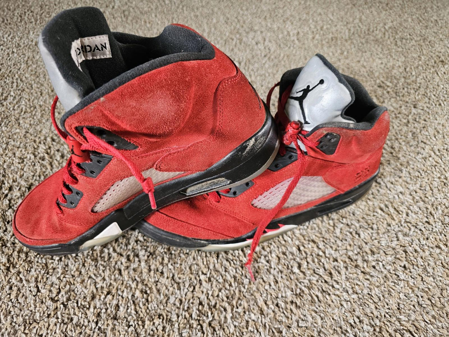 Air Jordan 5 Retro Raging Bull Red Suede 2021 DD0587-600  12
