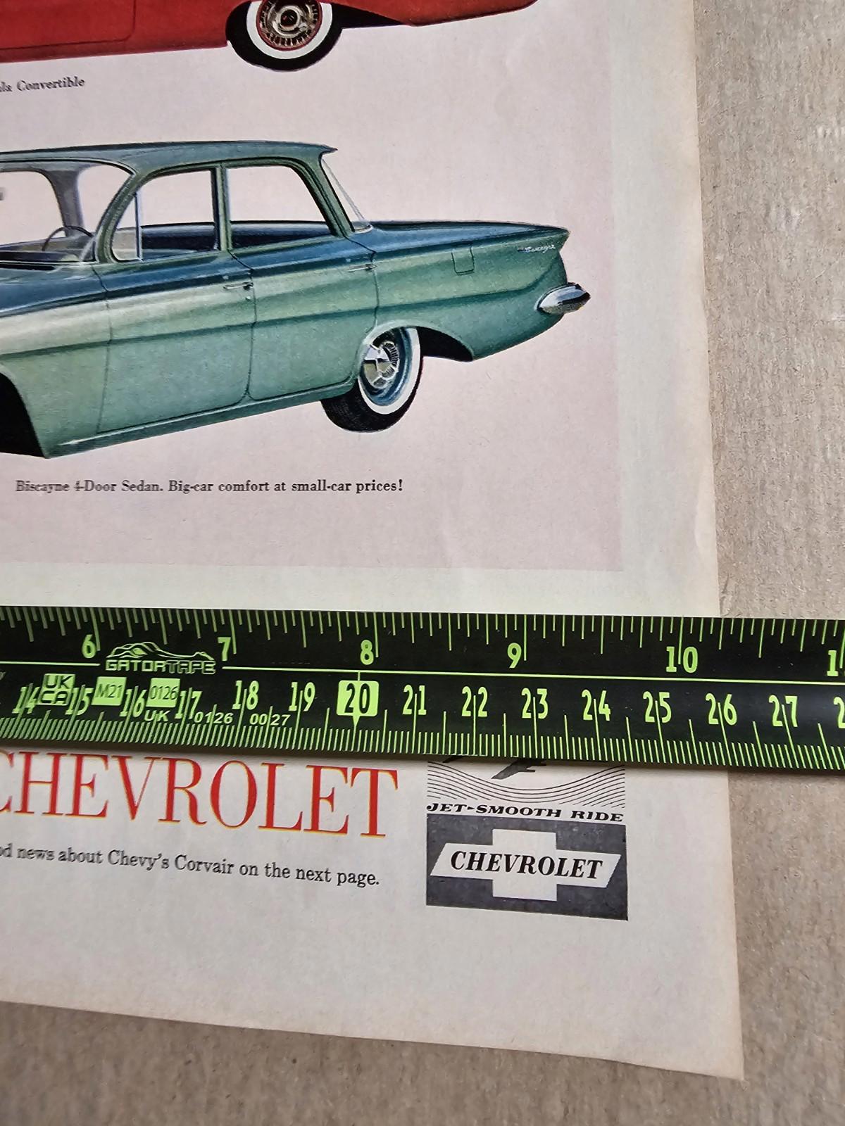 CHEVROLET 1961 CORVAIR Impala Print Ad