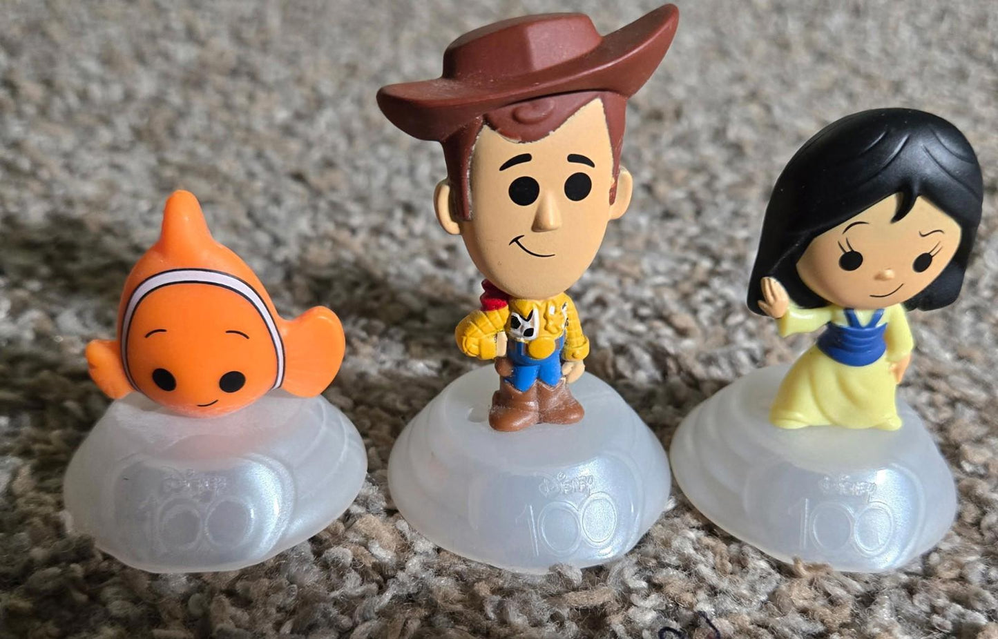 Woody Nemo Marvel Eternals figure LOT Disney 100 Anniversary McDonalds 2023