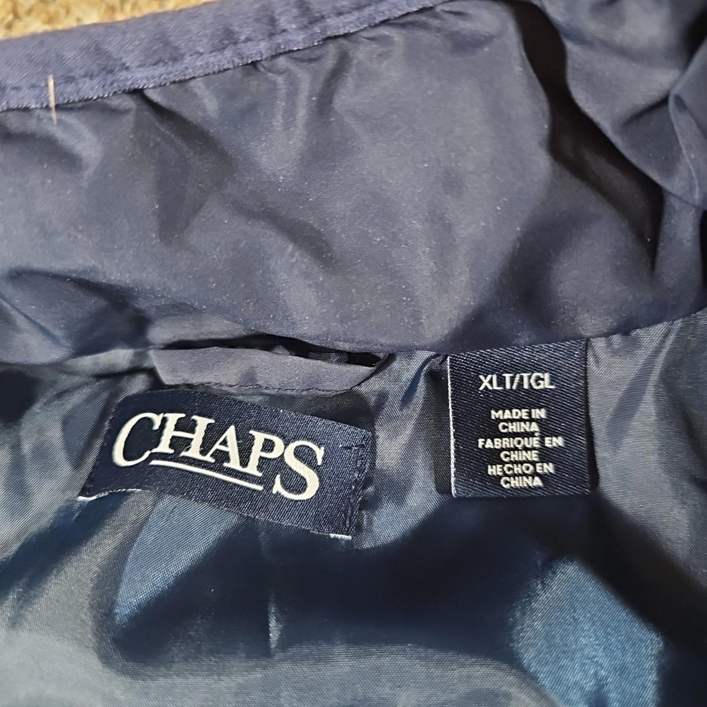 Chaps XLT Blue Puffer Vest