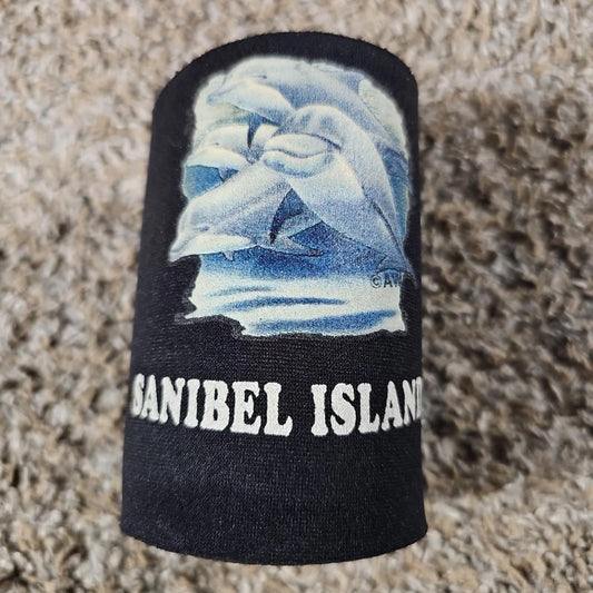 Sanibel Island Dolphin Neoprene Can Koozie